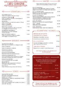 a-la-carte-menu
