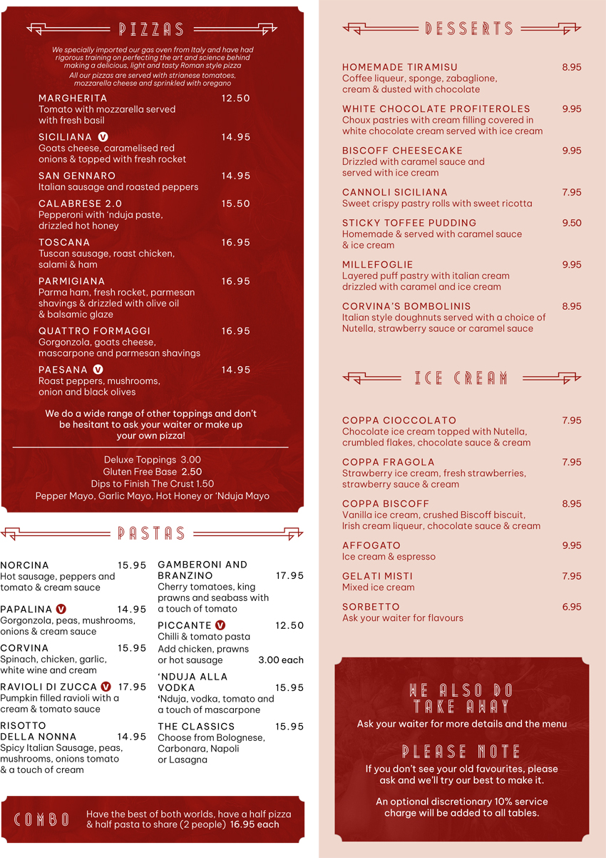 a-la-carte-menu