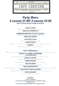 Party Menu